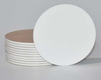 8cm Acrylic Circle Blank: 80mm, 3.14",  DIY Craft, Coaster, Place Card, Bag Tag