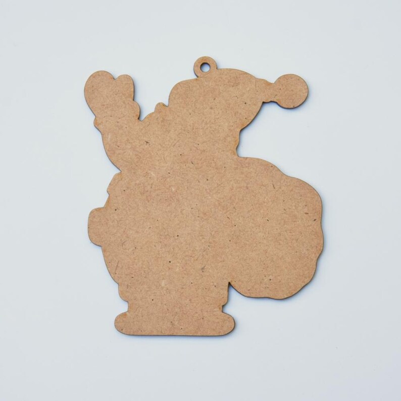 Christmas Bauble Blank: 10cm Acrylic, Wood, MDF. Ornament image 9