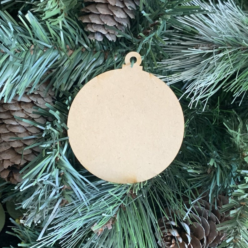 Christmas ornament bauble blank