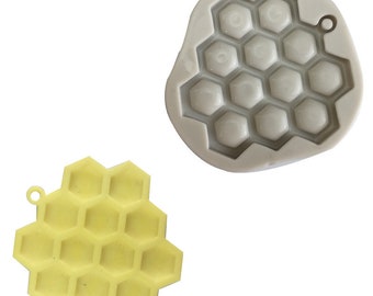 3D silicone mold resin clay honeycomb mold decor for chocolate cake baking tools