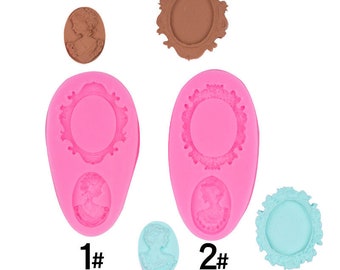 Cameo Silicone Mold: Picture Frame Fondant, Sugarcraft Decor