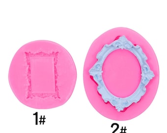 Picture Frame Silicone Mold, Cake Decorating, Fondant Sugarcraft