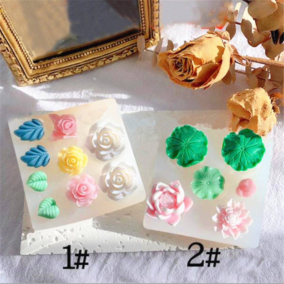 Stampo in silicone fiore di loto artigianale fai da te creazione