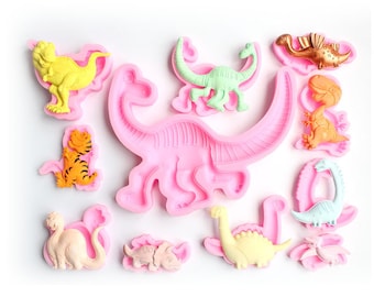 Cartoon Dinosaur Silicone Mold for Gummies, Candy, Crafts