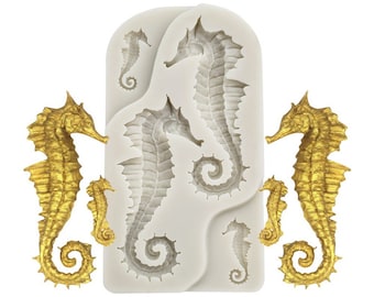 stampo in silicone resina argilla stella marina cavalluccio marino muffa decorazione per torta al cioccolato strumenti di cottura