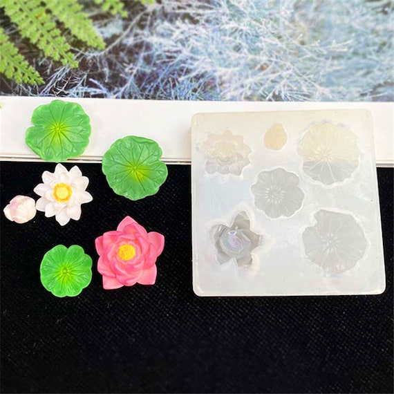 Valink Stampo In Silicone A Forma Di Fiore Di Loto 9x7,4x3,2 Cm – Stampo Fai Da Te Per Sapone, Torte, Cioccolato E Decorazioni - 2