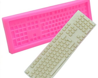 Keyboard Silicone Mold, Cake Decorating, Fondant Sugarcraft
