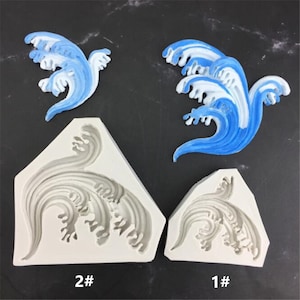 Wave Silicone Mold, Cake Decorating, Fondant Sugarcraft