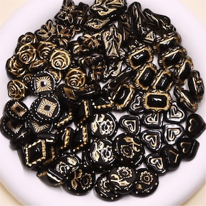 Gilding Acrylic Cabochons | Vintage Style Beads