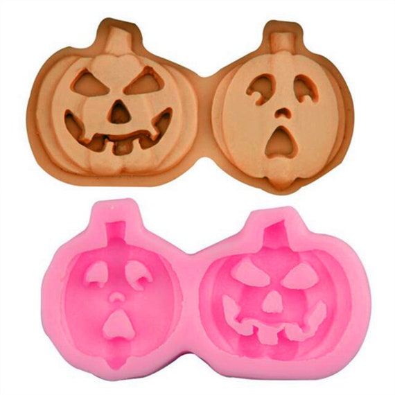 Stampo in silicone a forma di zucca 3D per Halloween e Ringraziamento, realizzato a mano