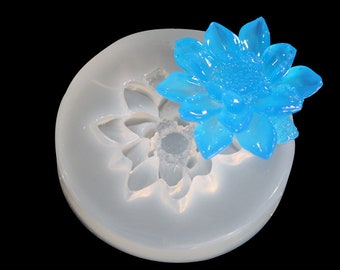3D silicone mold resin clay flower mold decor for chocolate cake baking tools