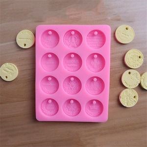 Moneta in argilla resina di stampo in silicone 3D con decorazione dello stampo del foro per gli strumenti di cottura della torta al cioccolato