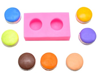 3D  silicone mold resin clay Macarons mold decor for chocolate cake baking tools