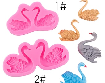 Swan Silicone Mold, Cake Decorating, Fondant Sugarcraft