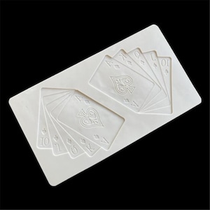 Moule à cartes à jouer gâteau chocolat moule mariage gâteau décoration outils Fondant Sugarcraft moules à gâteaux