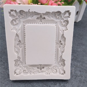 Cornice per foto in silicone, decorazione per biscotti, torta in gesso, decorazione domestica