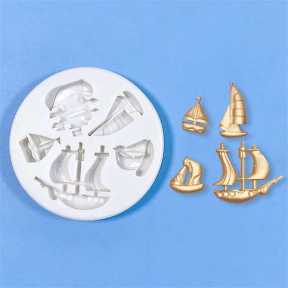 ocean boat sailboat mold silicone molds Cake Chocolate Mold wedding Cake Decorating Tools Fondant Sugarcraft Cake Molds