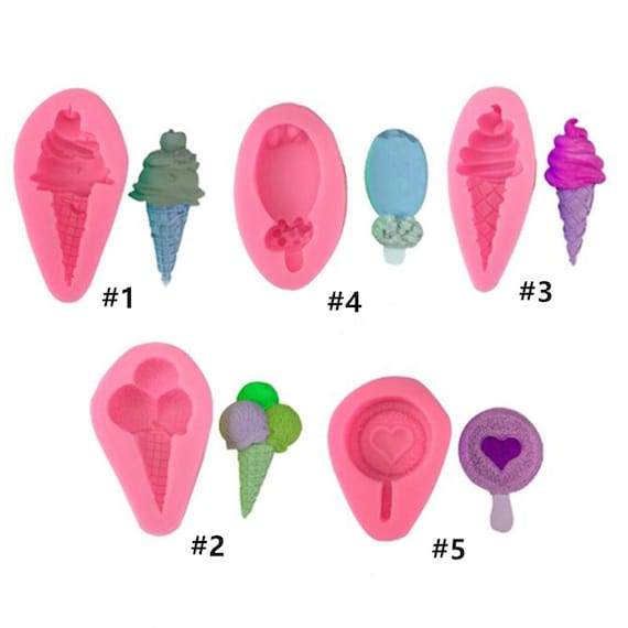 Ice Cream Silicone Mold Decor for Chocolate Cake Baking Tools