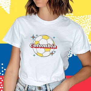 Colombia Soccer T-Shirt: Girly Futbol Team Shirt