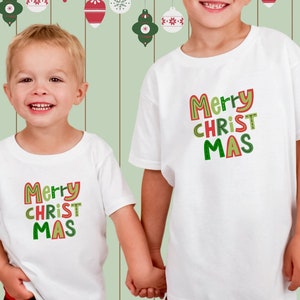 Kid&#39;s Merry Christmas Shirt: Holiday Family Matching Tee