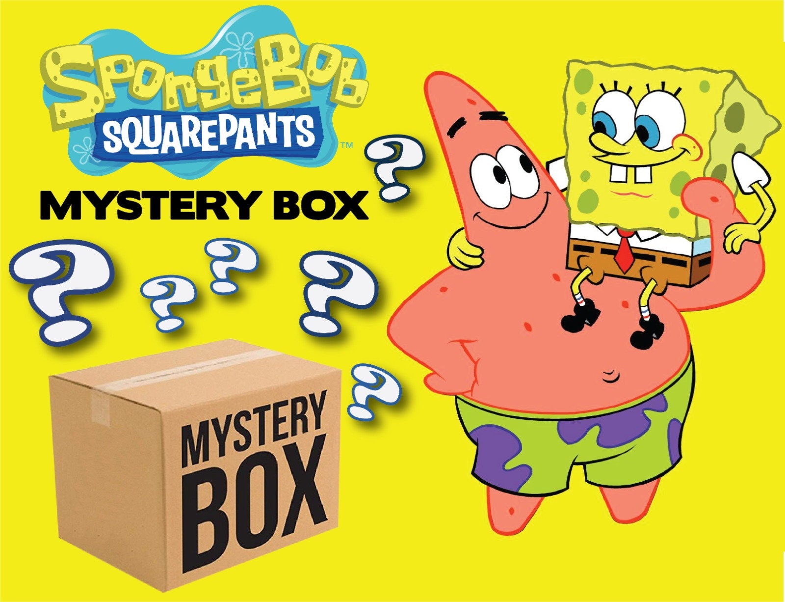 Сюрприз боб. Squidiot Box Spongebob.