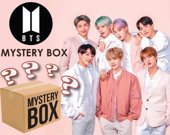 BTS mystery box Bts inspired mystery box Personalized bts mystery box Mystery party Bts present Choose box size S, M, L, XL,XXL