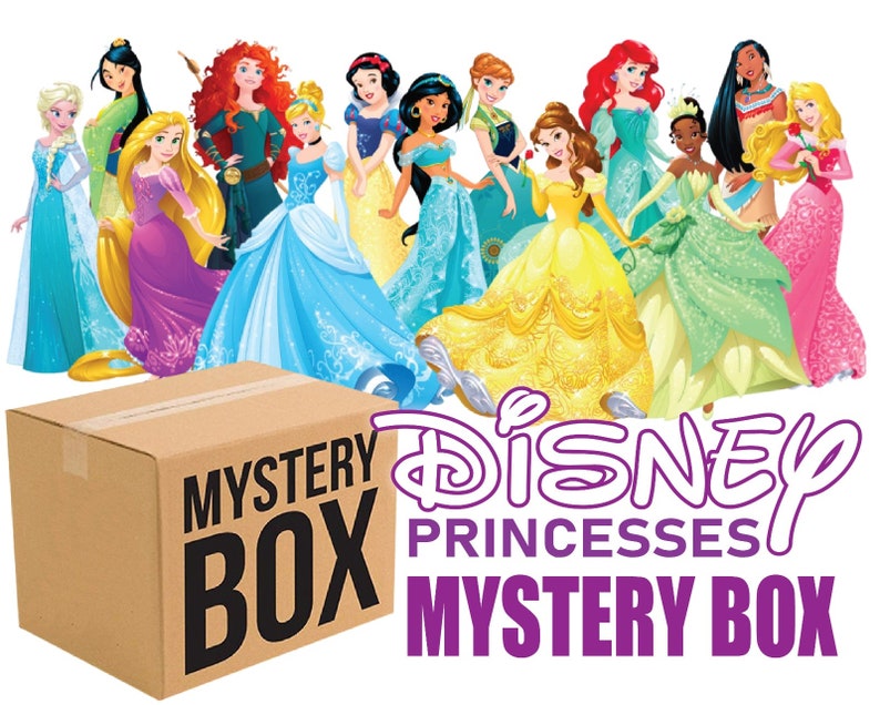 Disney princess mystery box Disney princess surprise box Etsy