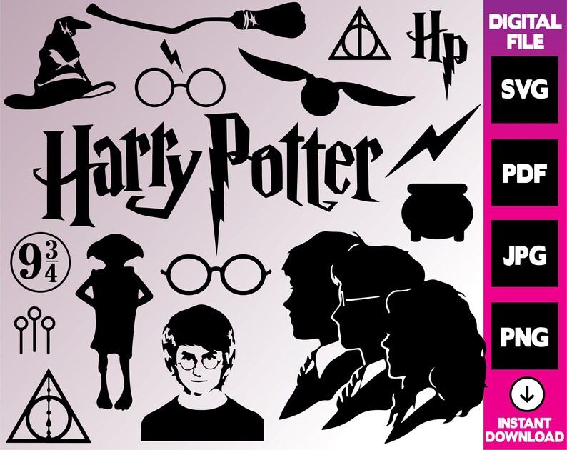 Download Harry potter svg bundle Harry potter Inspired svg Wizard | Etsy