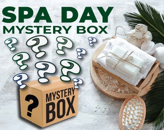 Spa day mystery box Gepersonaliseerde spa verrassingsbox Self Care mystery box Geschenkdoos Mystery verrassing Kies doosmaat S,M,L,XL,XXL