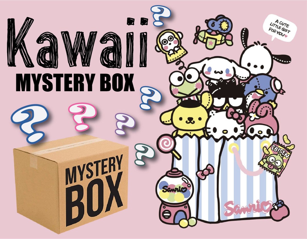 Kawaii Mystery Box Kawaii Surprise Box Personalized Box Kawaii Party