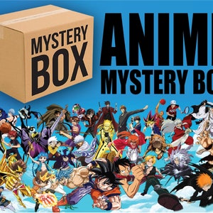 Anime Mystery box Personalized mystery box Mystery anime box Anime surprise box Anime present Anime inspired Choose box size S, M, L, XL,XXL