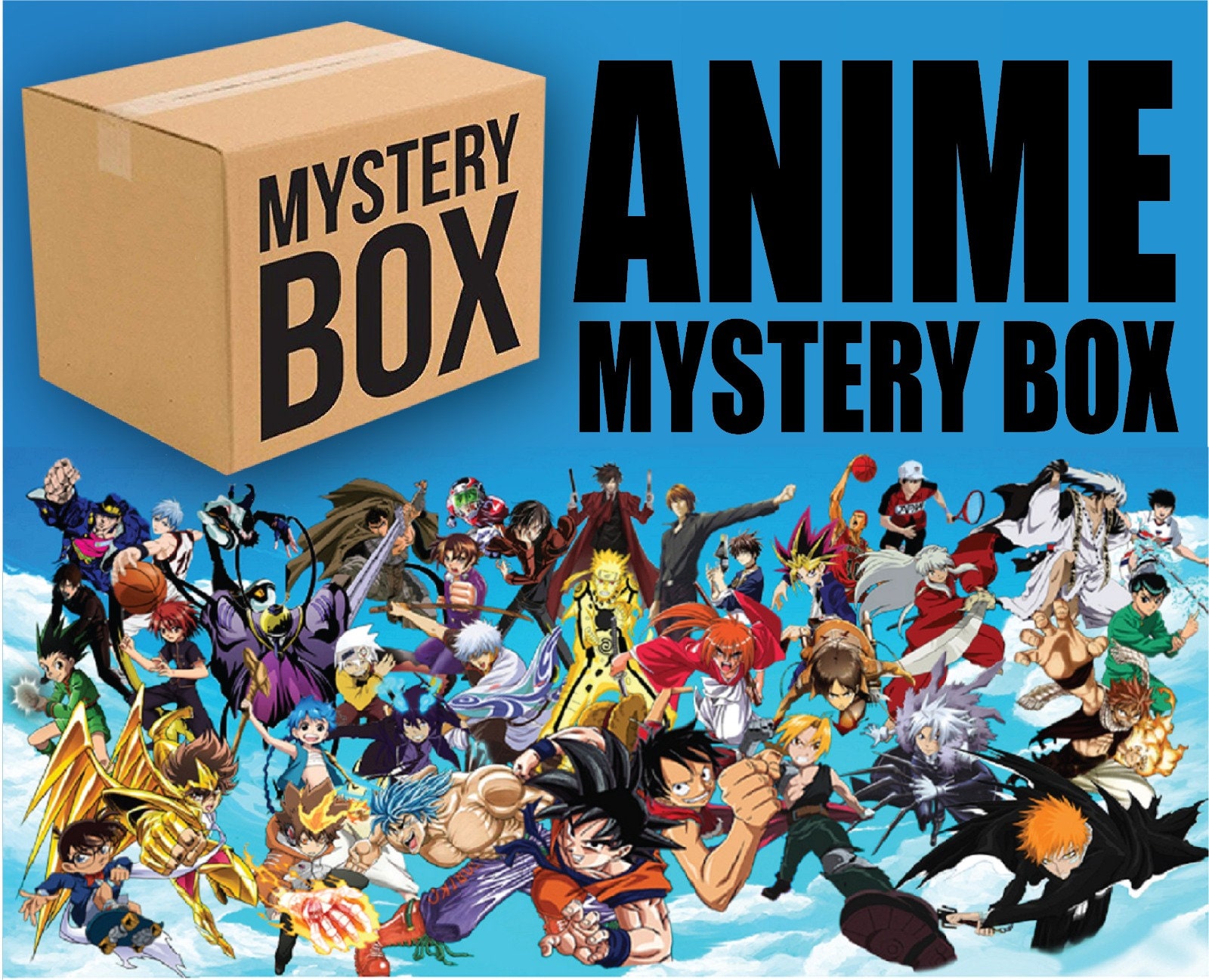 Anime Mystery box Boîte mystère personnalisée Boîte anime mystère Boîte  surprise anime Anime présent Anime inspiré Choisissez la taille de boîte S,  M, L, XL, XXL - Etsy France