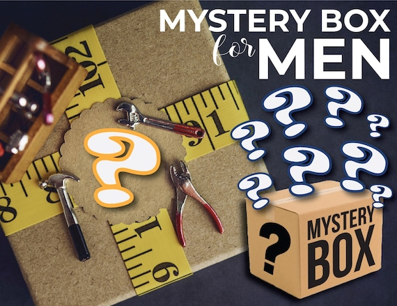 Mystery box for men Personalized men surprise box Mens mystery Mystery men  box Gift box Mystery surprise Choose box size S,M,L,XL,XXL