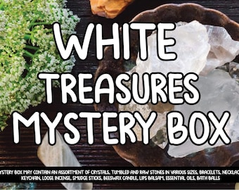 Witte schatten mystery box Witte kristallen mystery box Crystal mystery box Kies doosgrootte (S, M, L,)