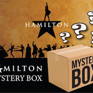 Hamilton Mystery box Mystery hamilton box Personalized mystery box Hamilton surprise Broadway inspired mystery Choose box size S,M,L,XL,XXL