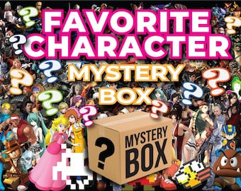 Boîte mystère de votre personnage préféré Boîte mystère inspirée de votre personnage préféré Boîte mystère personnalisée Boîte de fête Taille de la boîte au choix (S, M, L, XL, XXL)
