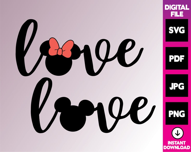 Free Free 188 Mickey And Minnie Love Svg SVG PNG EPS DXF File