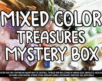 Gemengde kleur schatten mystery box Gemengde kristallen mystery box Crystal mystery box Kies box grootte (S, M, L,)