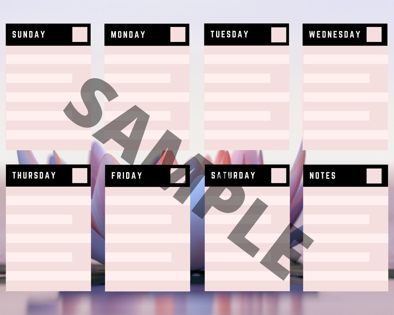 Goodnotes Calendar Weekly Digital Calendar iPad Planner - Etsy