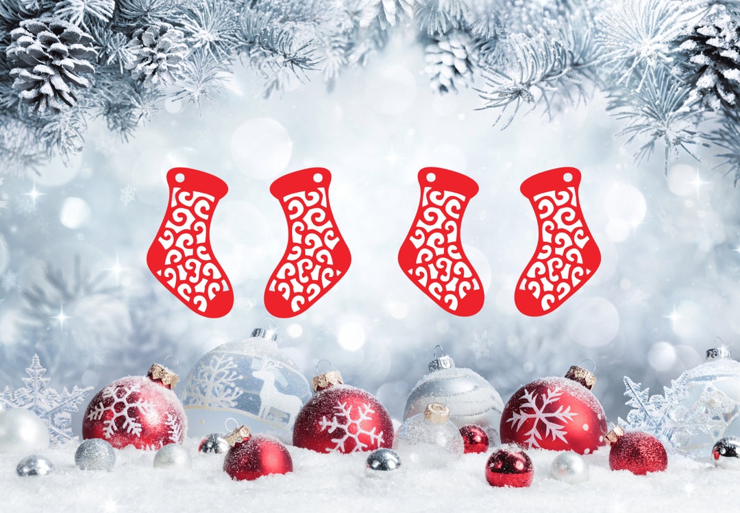 Christmas Earring Svg Holiday Svgearring Cut File For - Etsy