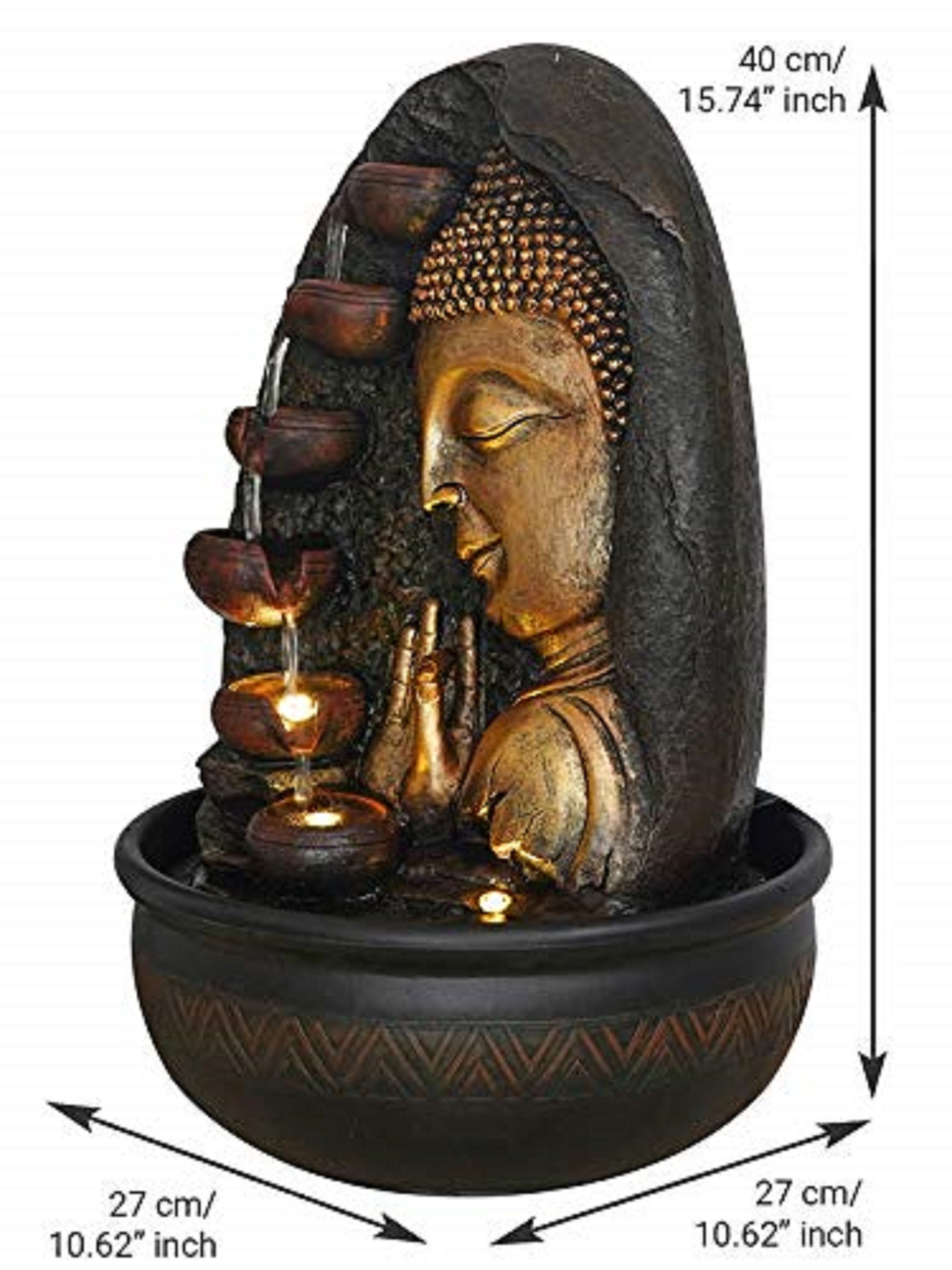 Buddha Indoor Water Fountain Tabletop for Home/Office Etsy