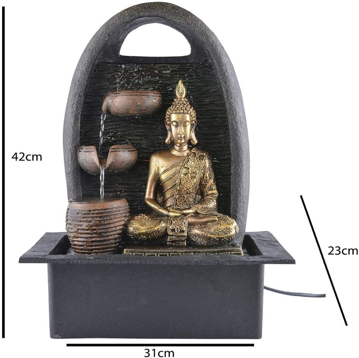 Unique Style Buddha Water Fountain Outdoor Indoor Decor for Etsy