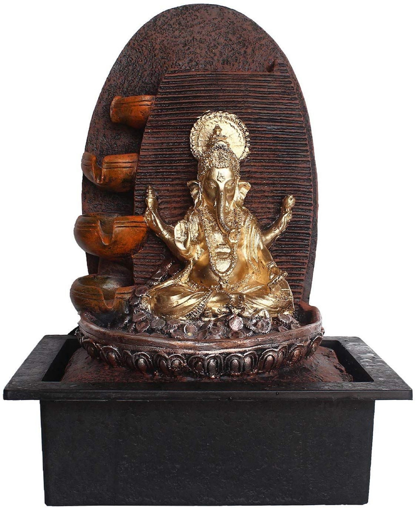 Lord Ganesh Hindu Ganesha Statue Buddha Figure Indoor Water Etsy