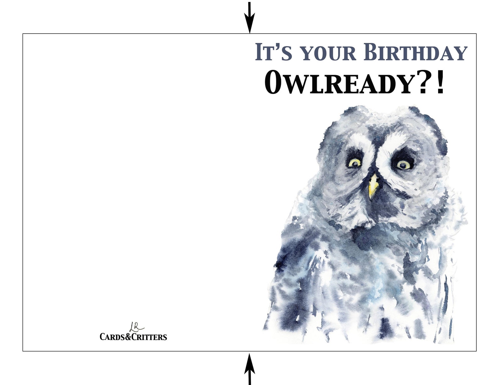 Printable Funny Owl Birthday Card Digital Download Greeting Etsy