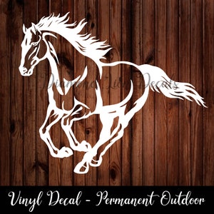 Realistic Horse Decal︱Quarter Horse︱Thoroughbred︱Pony︱Rider︱Mustang︱Vinyl Decal︱Sticker︱Car Decal︱Laptop Sticker︱Water Bottle Decal