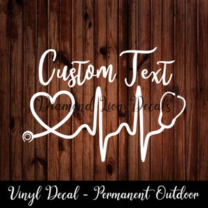 Nurse Decal︱Car Decal︱Laptop Decal︱Mug Decal︱Sticker︱Window Decal︱Doctor︱RN︱Vinyl Decal︱Tumbler Decal︱Premium Decal︱Durable︱Technician︱