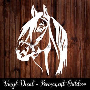 Horse Head Decal︱Quarter Horse︱Thoroughbred︱Pony︱Rider︱Mustang︱Vinyl Decal︱Sticker︱Car Decal︱Laptop Sticker︱Water Bottle Decal