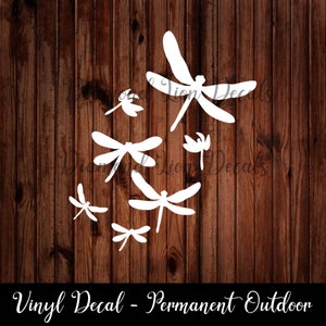 Group of Dragonflies Decal︱Dragonfly︱Car Decal︱Laptop Decal︱Window Decal︱