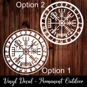 Viking Compass Decal︱VEGVISIR Decal︱Travel Decal︱Adventure Decal︱Norweigan Decal︱Travel Life Decal︱Car Decal︱Laptop Decal︱Window Decal︱