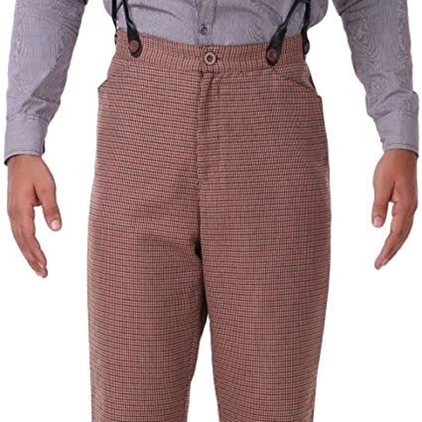 ThePirateDressing Steampunk Cosplay Costume Classic Victorian Men's Pants Trousers C1331